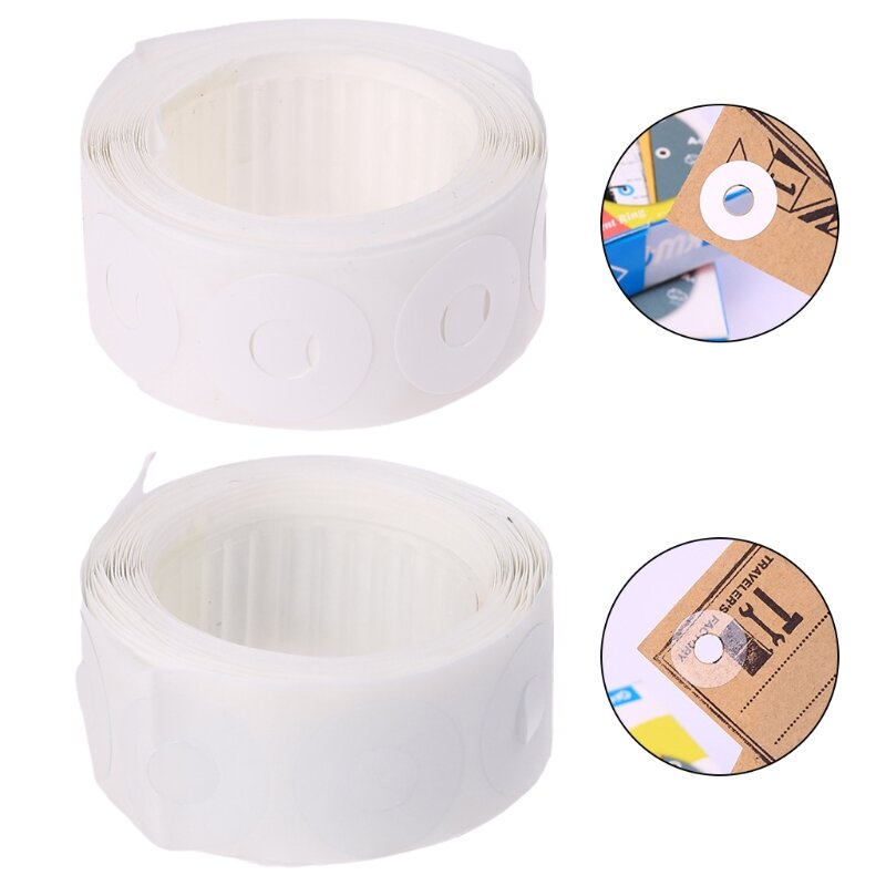 250 pçs/caixa etiquetas auto-adesivo buraco perfurador protetor loose-folha papel buraco reforço etiquetas redondas