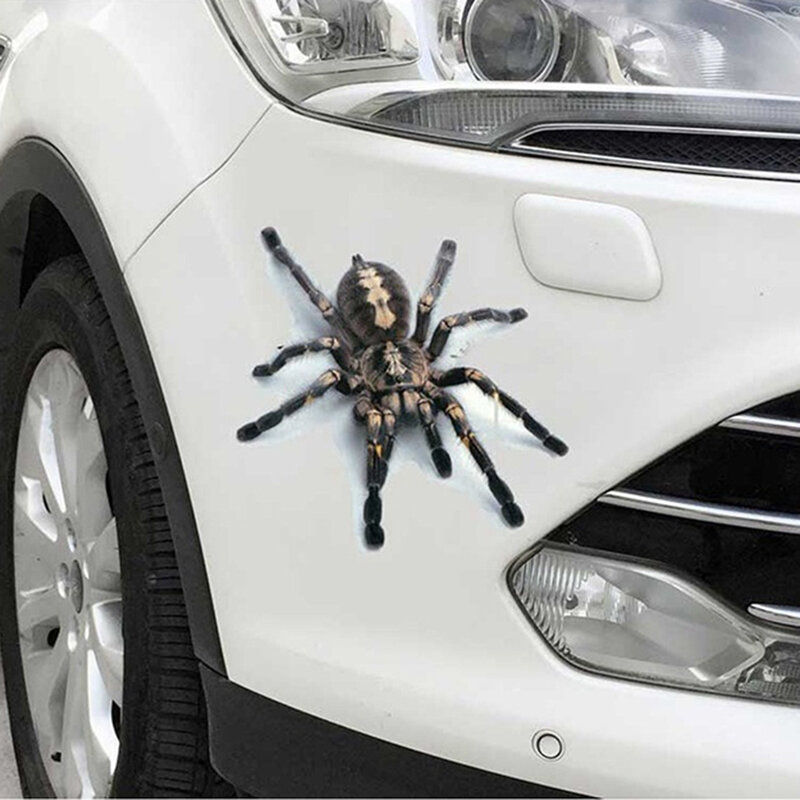 3D наклейка на автомобиль, паук, ящерица, Скорпион, 3D узор животных, окно автомобиля, зеркало, бампер, наклейка, Декор, водостойкая, высокая клейкость