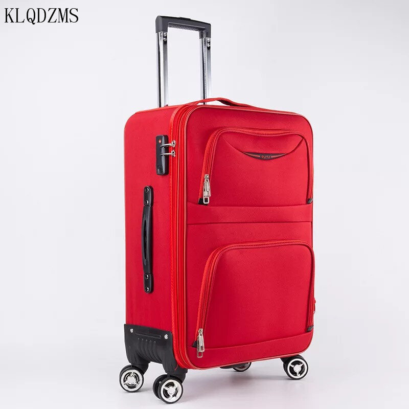 KLQDZMS-maleta de viaje con ruedas para hombre y mujer, equipaje rodante Oxford impermeable de 20, 22, 24, 26 y 28 pulgadas, nueva