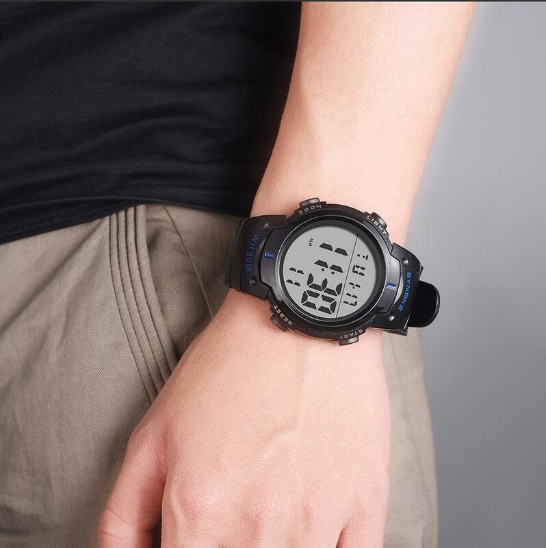 Часы наручные PANARS Мужские Цифровые, спортивные модные повседневные электронные светодиодные, в стиле милитари