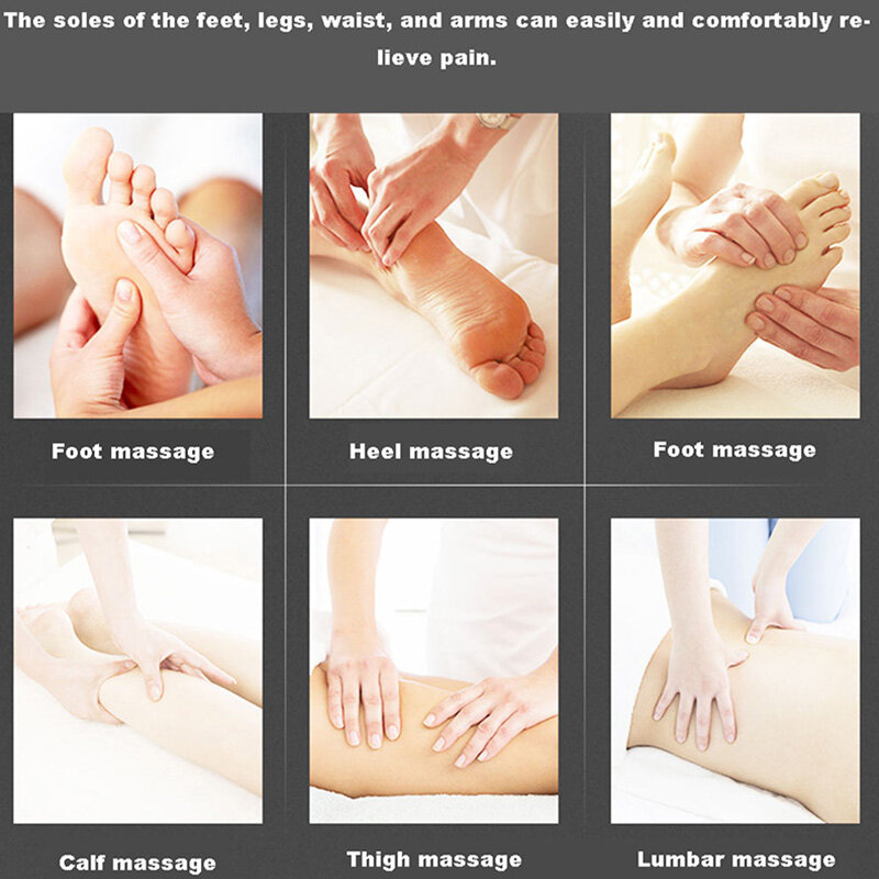 Masajeador de piernas de compresión de aire mejorado de seis cámaras, masajeador de piernas de cintura y brazo para promover la circulación sanguínea, dispositivo de pérdida de peso