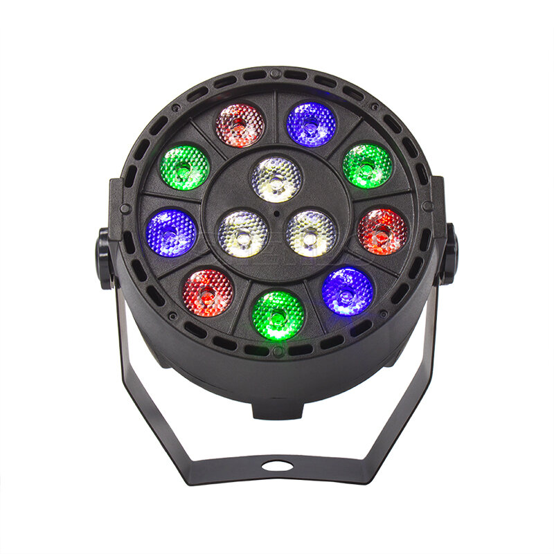 Mini Led Par 12x3W RGBW 4 Color/Voilet-UV Wash Lighting For DJ Party Club Disco Family 8 قنوات DMX 512 Master ، حفظ الضوء