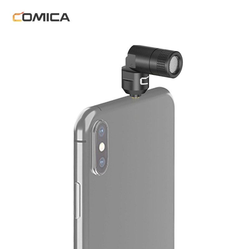 Comica CVM-VS07 Universal 3,5 MM Audio Video inalámbrico grabación micrófono Smartphone DSLR SLR Cámara de Acción micrófono para Gopro