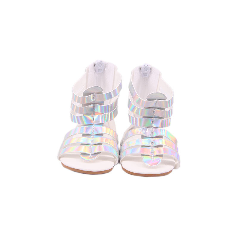Sapatos de boneca sandálias botas para 18 Polegada americano & 43 cm bebê recém-nascido boneca acessórios nossa geração roupas boneca sandália brinquedo