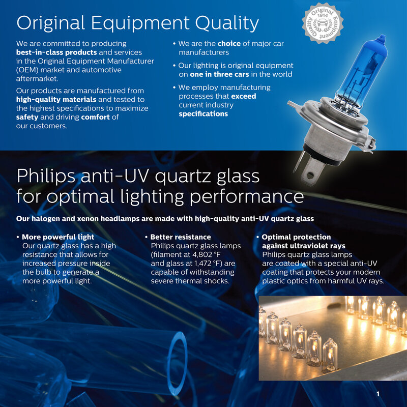 Philips H7 12V 55W PX26d 5000K เพชร Vision หลอดฮาโลเจนไฟหน้ารถเย็นสีฟ้า Ultra สีขาวทั่วไปรถ12972DVS2 2Pcs