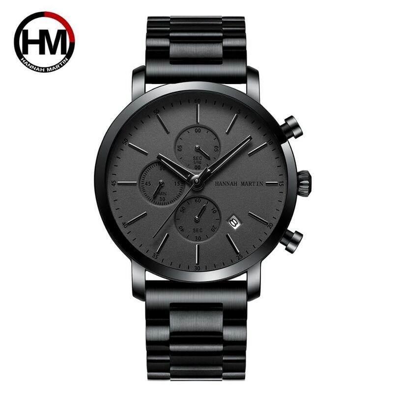 남성용 다기능 소형 다이얼 스테인리스 스틸 메쉬 손목 시계, 비즈니스 방수 시계, 최고 브랜드 패션