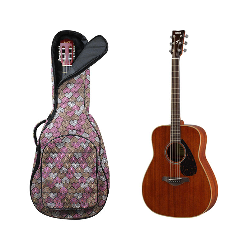 Impermeável Oxford tecido guitarra clássica saco, correias duplas, mochila acolchoada, 900D, 6mm, 12 mm algodão, 36 ", 41"