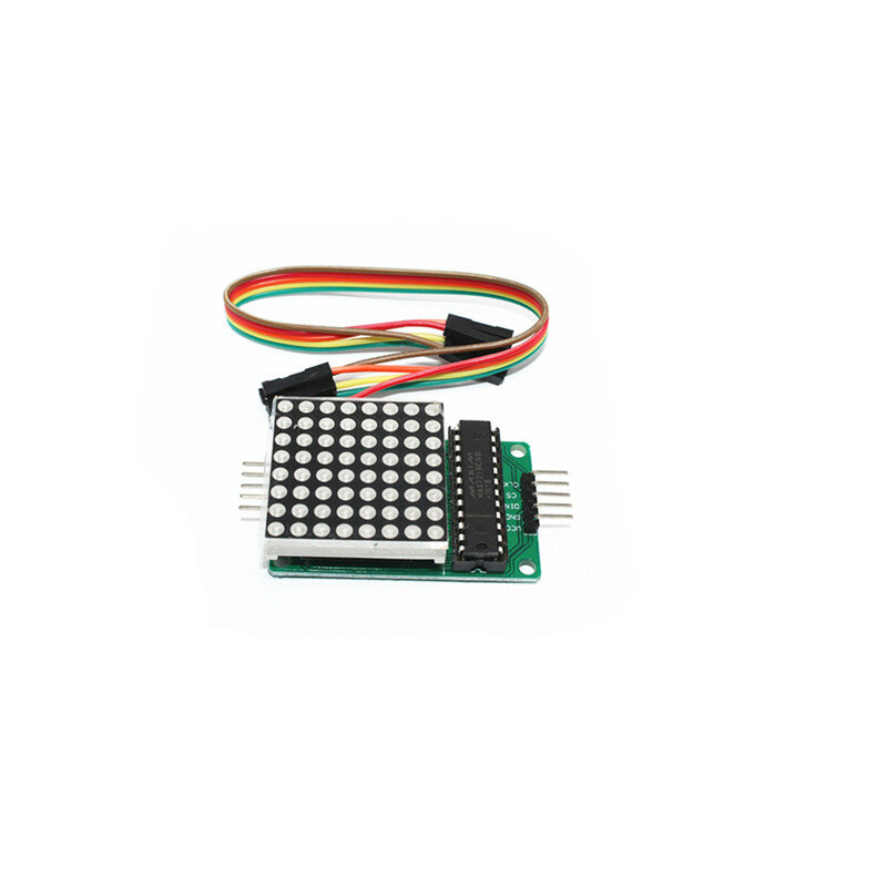 Módulo de control de matriz de puntos MAX7219, módulo de microordenador de un solo chip, módulo de pantalla, transmisión de cable