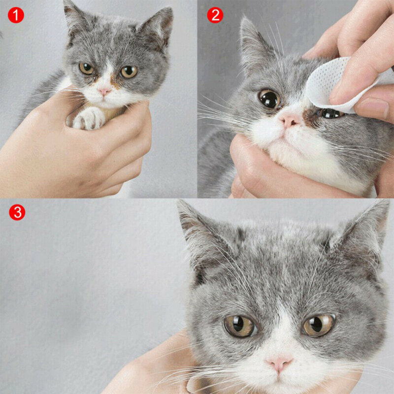 Novo 130 pçs/set pet eye toalhetes molhados gato do cão pet limpeza toalhetes grooming rasgo mancha removedor suave não-iniciante toalhetes toalha