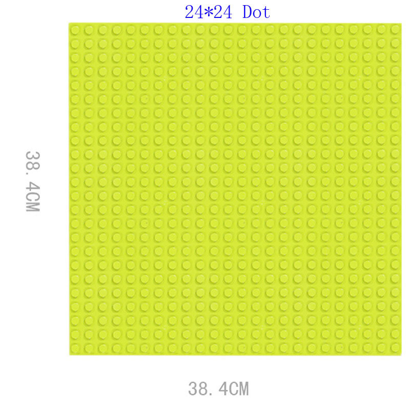 Piastra di Base per mattoni grandi 16*32 punti 51*25.5cm piastra di Base blocchi di grandi dimensioni giocattoli da pavimento bordo verde compatibile fai-da-te