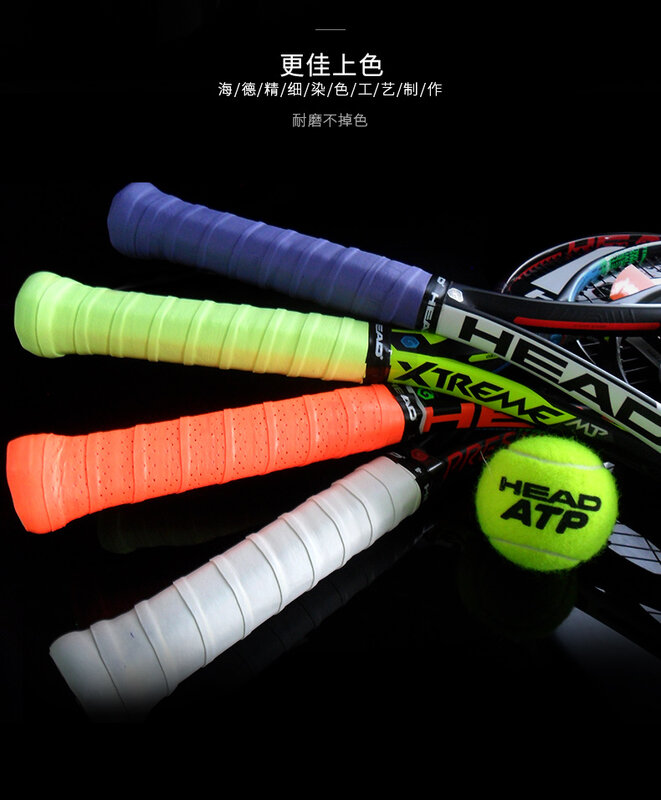 Anti Slip Hoofd Overgrip Tennis Zweetband Grip Racket Padel Accessoires Schokdemper Raquete De Tennis Badminton Training