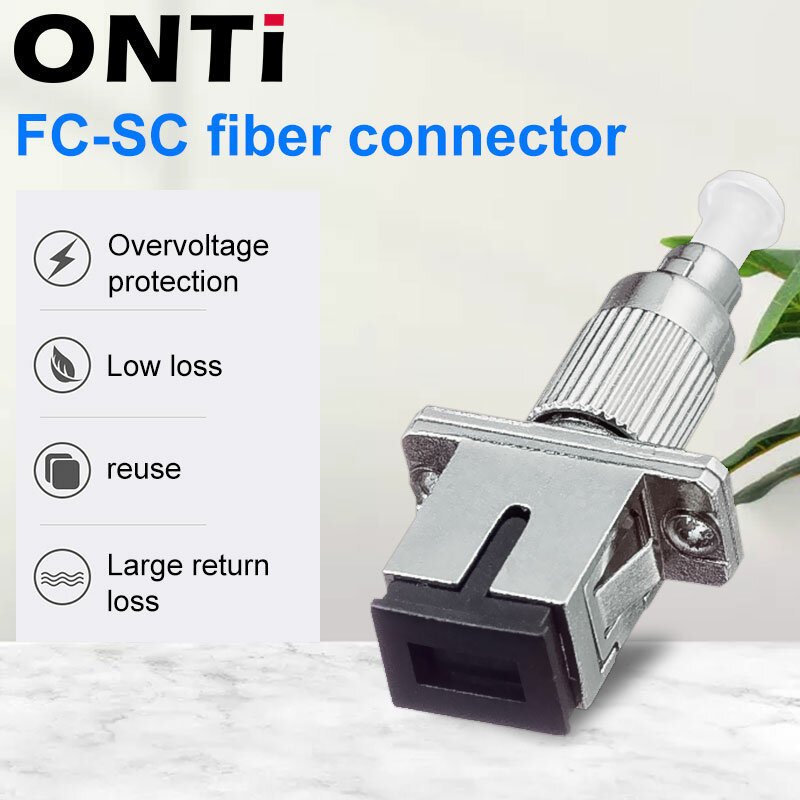 ONTi FC-SC fiber Coupler single mode SM hybrid Fiber Optic adapter APC MM hybrid Fiber connector