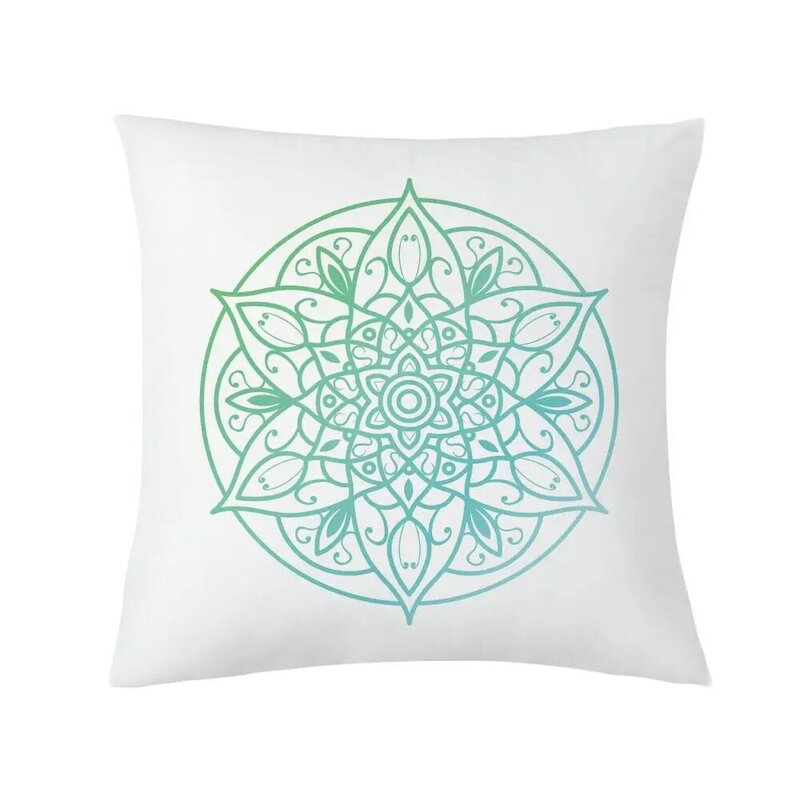 Funda de almohada con estampado creativo de Mandala, cubierta decorativa de poliéster, kussensloop ZT313
