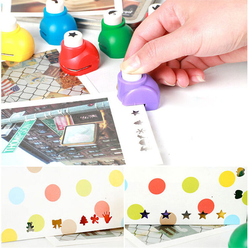 1 sztuk nowy Mini papier dziurkacz do scrapbookingu dziurkacz DIY dekoracji dzieci do rękodzieła karty dziurkacz ręczny wycinarka otworów