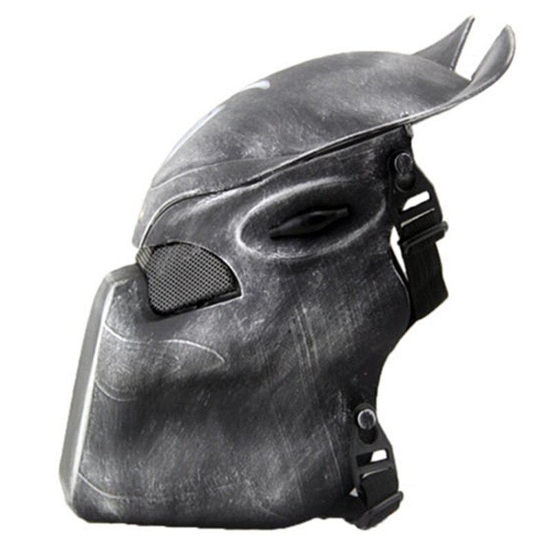 DC14 Alien Vs Predator Einsam Wolf Schädel Ghost Tactical Airsoft Full Face Maske Mit Lampe Military Halloween Party Cosplay