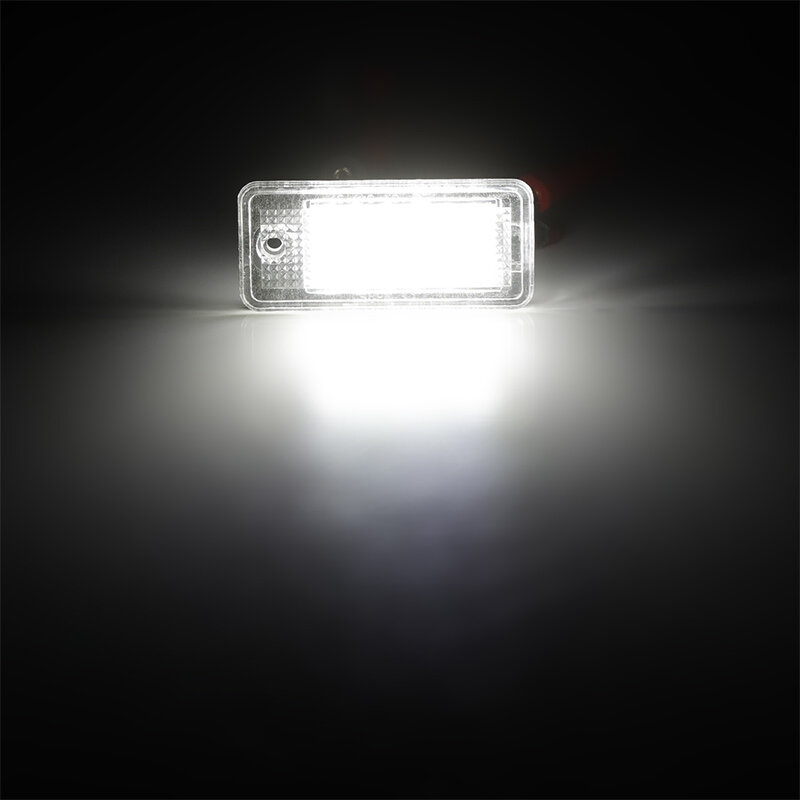 2Pcs สำหรับ Audi 18 LED จำนวนใบอนุญาต Light Plate สำหรับ Audi A3 S3 A4 S4 B6 A6 S6 a8 S8 Q7รถ