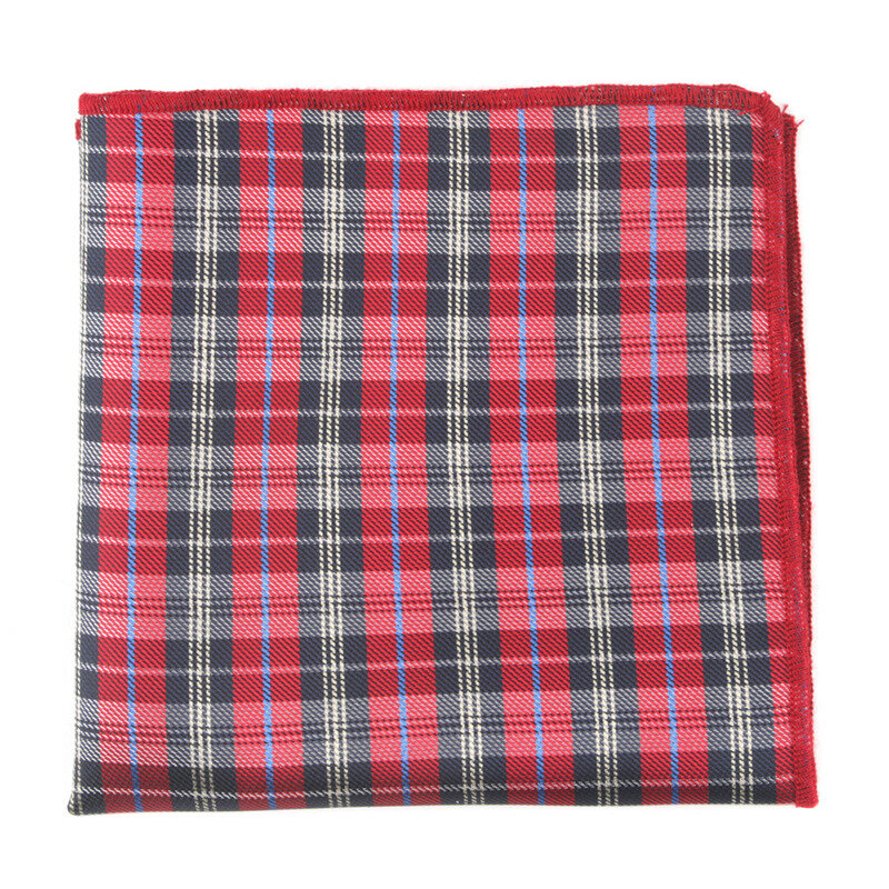 1PC Fashion Square Stripe chusteczka dla mężczyzn Gentlemen klasyczny Vintage żakardowy ręcznik poliestrowy na wesele firmy