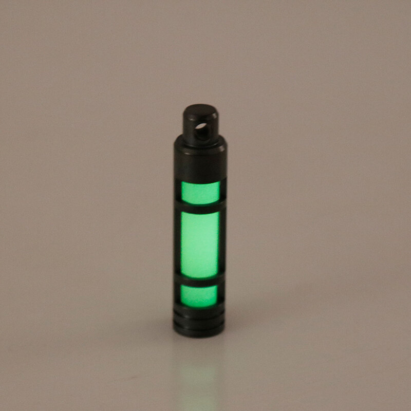 Titanium  Stainless Steel Embrite™ Glow in the dark keychain FOB TEC Accessories
