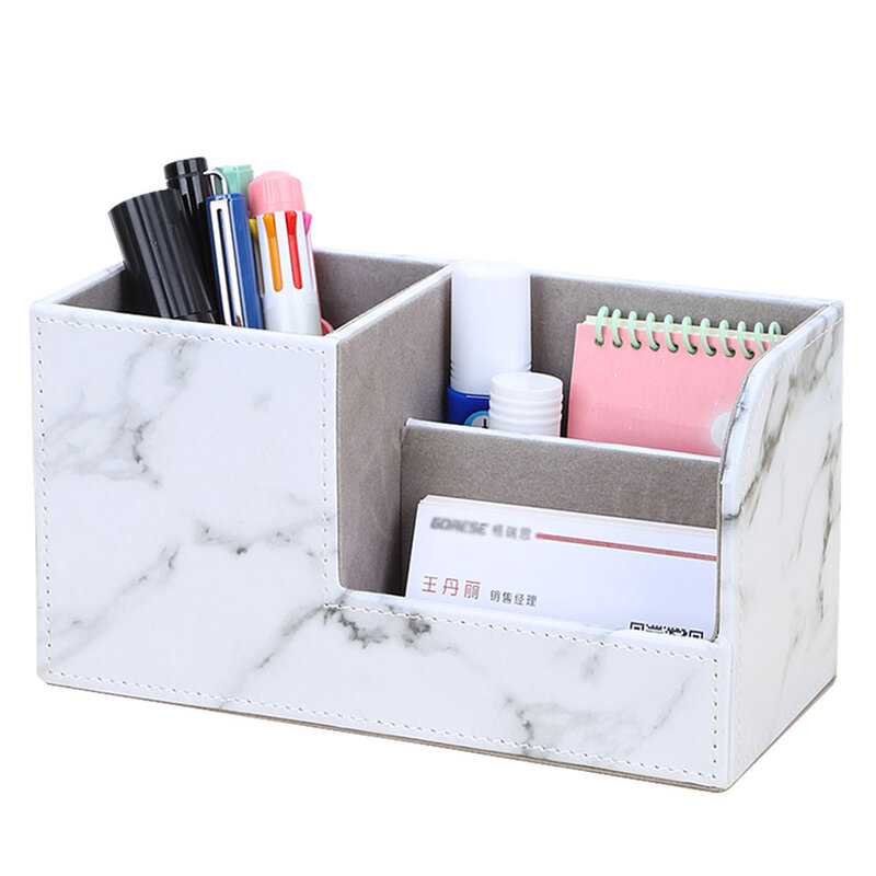 Portalápices de papelería multifuncional, accesorios de oficina, organizador de escritorio, soporte de bolígrafo de madera, caja de almacenamiento pequeña, organizador de tarjetas