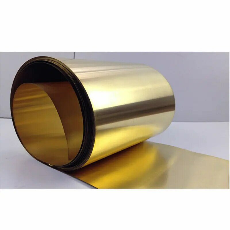 황동 금속 얇은 시트 포일 플레이트, 두께 0.01-0.3mm, x10-200 mm x 1000mm, 1 개