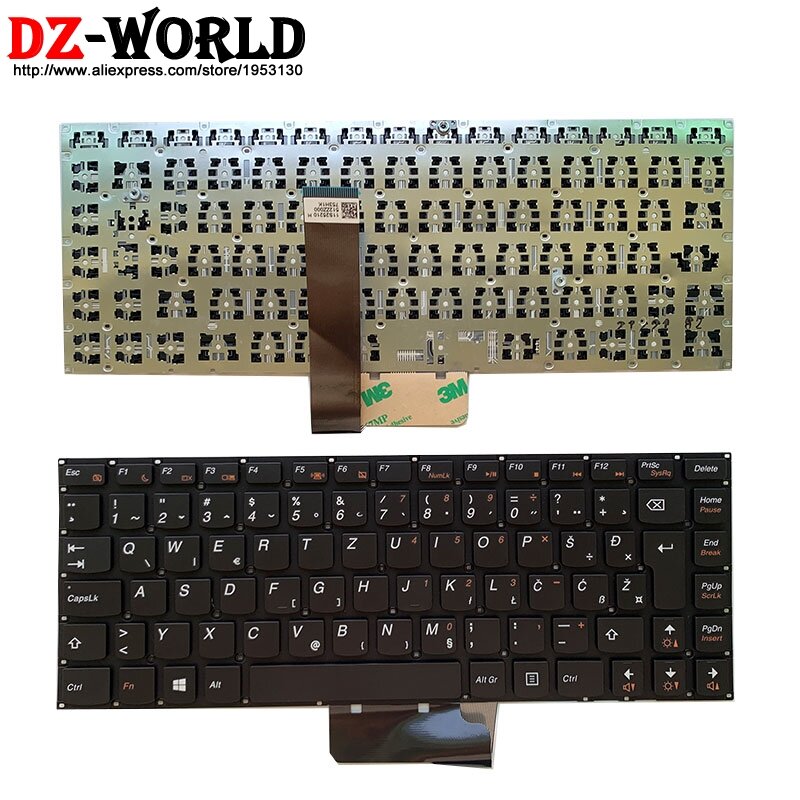 Original novo Eslovénia teclado Do Laptop da Lenovo M490S M4400S B4400S B4450S B490S M495S série 25210512 25210482