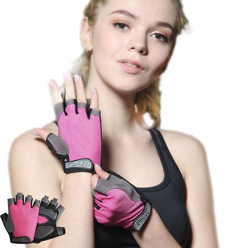 Перчатки без пальцев для мужчин и женщин, профессиональные дышащие, Нескользящие, для спортивного зала, рыбалки, велоспорта, летние