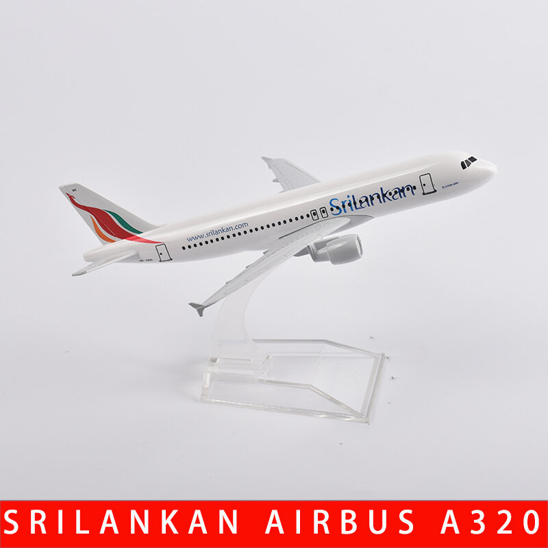Модель самолета JASON TUTU 16 см из Шри-Ланки, модель самолета аэробуса A320, Литые металлические самолеты масштаба 1/400, Прямая поставка