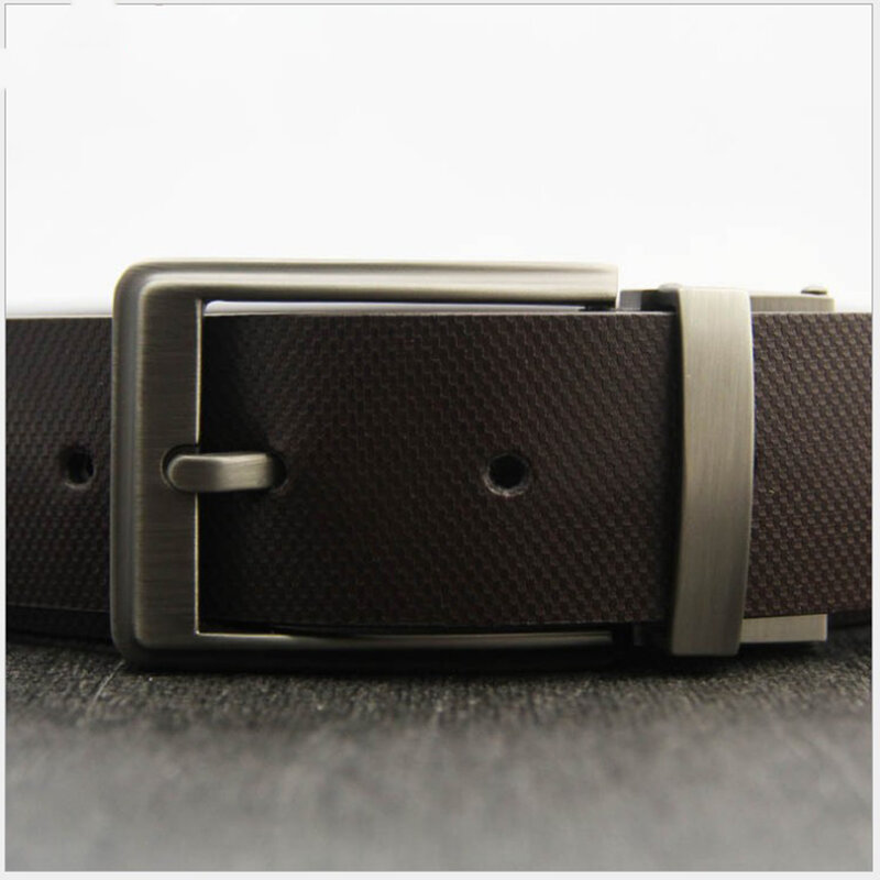 Hebilla de cinturón rectangular Reversible, repuesto de aleación, informal, Formal, 2 unidades