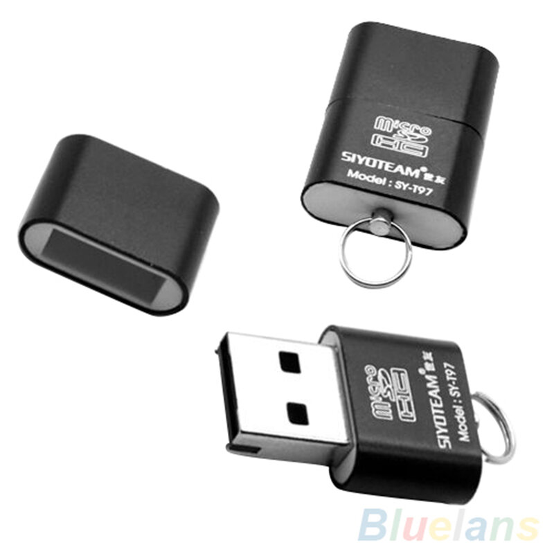 Mini memória Flash portátil Flash Drive, leitor de cartão adaptador, USB 2, TF, T, novo