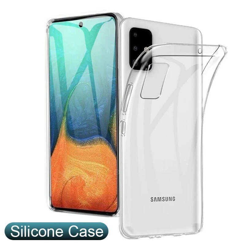 Ultra cienki silikonowy miękki futerał do Samsung Galaxy A51 A71 A41 A11 A21 przezroczysty cienki futerał do Samsung A10 A20 A30 A50 A70 A90