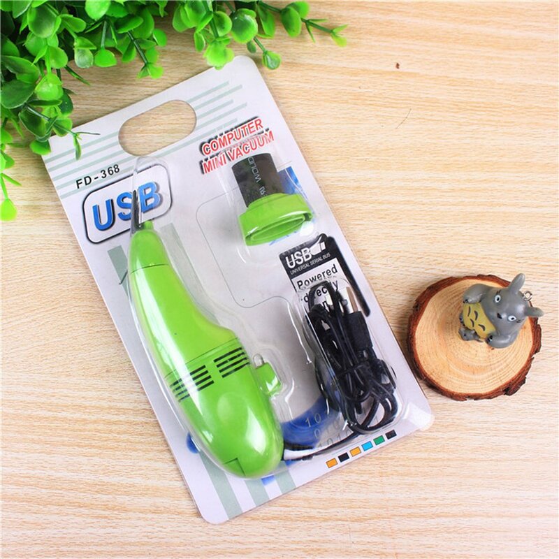 1 Pcs Practical Portable Computer Vacuum USB Keyboard Cleaner PC Laptop Brush Dust Cleaning Kit Random Color