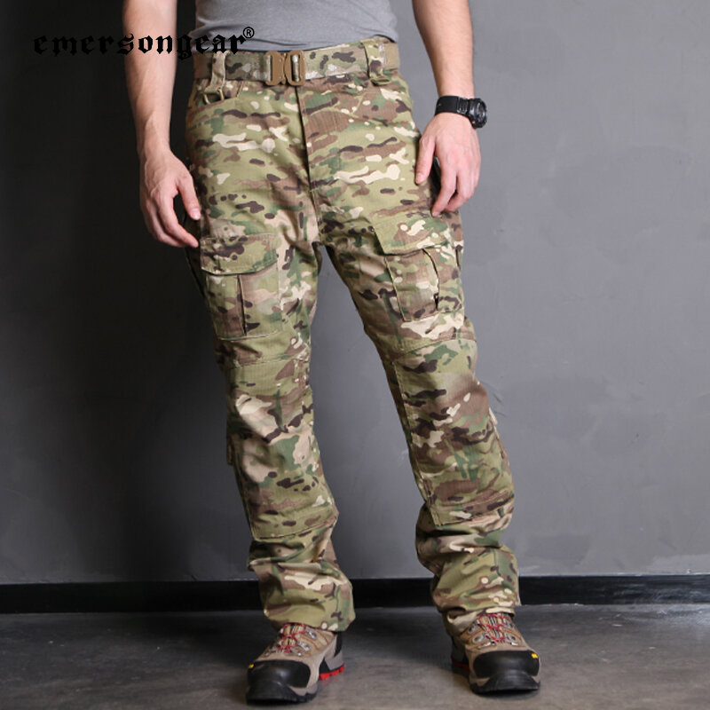 Emersongear-pantalones de campo táctico para entrenamiento de combate, pantalón Cargo de servicio, Airsoft, tiro, caza, deportes al aire libre, senderismo