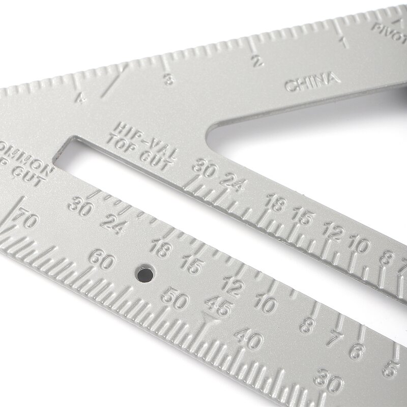 Drawing Tool Triangle Ruler Carpenter Square Speed Square Layout Tool Measurement Tool Triangle Ruler Aluminum Alloy 45° 90°