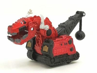 Mainan Truk Mainan Dinosaurus Merah Dinotrux Model Mobil Campuran
