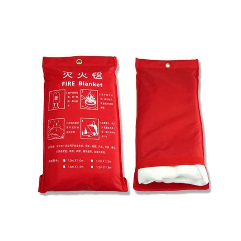 1 шт. 1 м X 1 м одеяло для пожара из стекловолокна аварийное одеяло для выживания противопожарное укрытие одеяло для пожарной безопасности аварийное одеяло