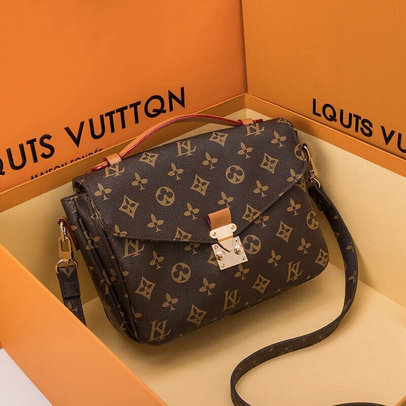 Frauen Geldbörsen und Handtaschen Luxus Designer Tasche 2020 Neue Mode Echt Rindsleder Einzigen Schulter Umhängetasche Louis Marke