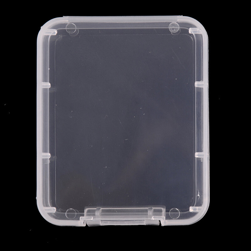 5cm x 4cm x 1cm trasparenti bianchi della scatola di caso della carta di memoria di 5 pz/lotto per SD SDHC MMC XD CF Card