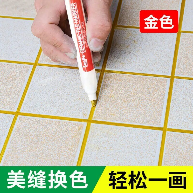 1 pçs bela caneta de costura para azulejos cerâmicos especial agente de embelezamento para telhas permanentes à prova dwaterproof água marcador caneta trabalho