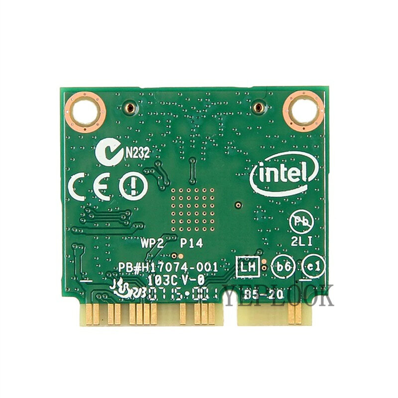 Carte Wi-Fi Intel 7260AC sans fil AC 7260 7260HMW, bande touristes 2.4G & 5 mesurz 300M + 867Mbps 1/802 ac/a/b/g BT4.0, demi-mini réseau PCI-E