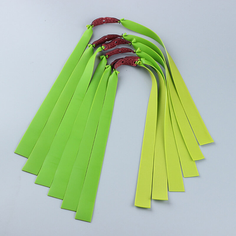 10pcs 0.65/0.75/0.8/1mm Thick Natural Latex Slingshots Flat Rubber Bands Strong Elastic Parts Rubber Bands Hunting Catapult