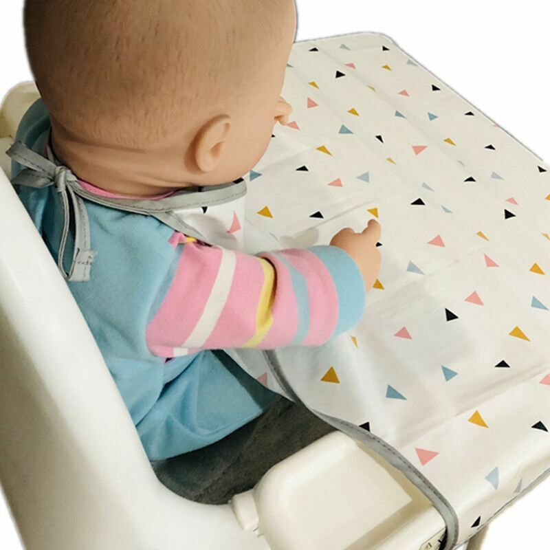 Blw-babador de led com cobertura completa, babador e avental combinação para bebês, crianças pequenas, capa para cadeira de jantar/vestido de bebê
