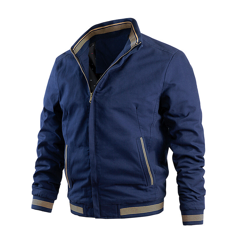 Algodão primavera e outono lavados jaquetas masculinas casual regular jaquetas masculino gola de trabalho com ferramentas roupas respirável clothes5xl