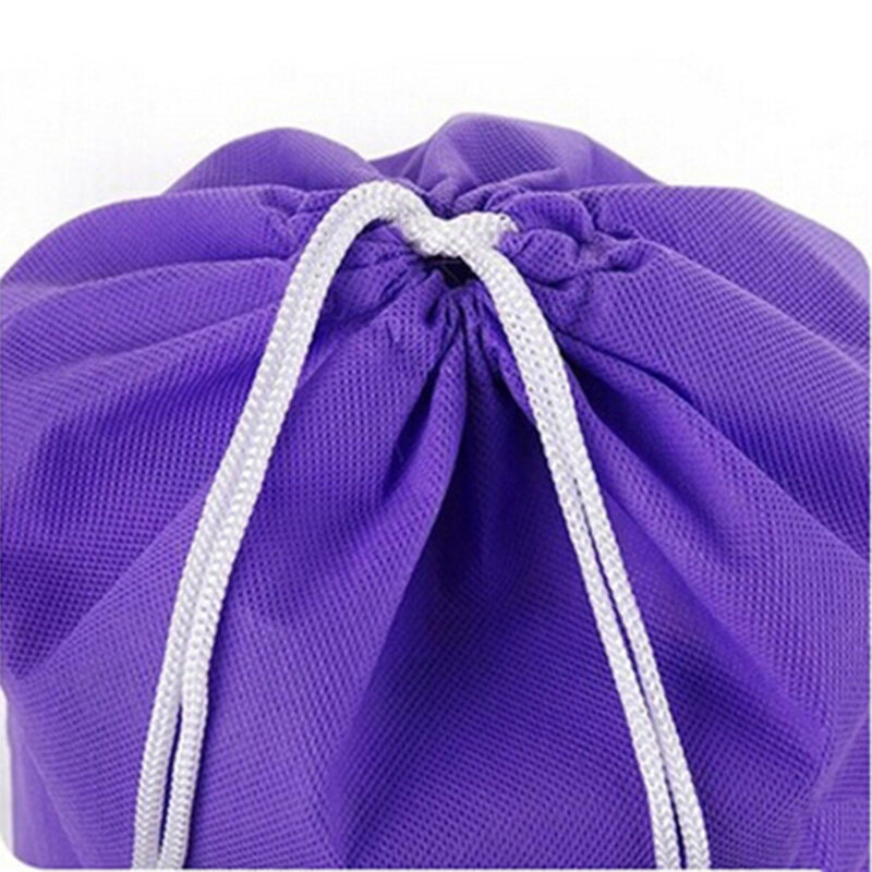 1PCS Non-woven Women Drawstring Bags For Book Clothes Travel Fabric Shoes Pouch Bag Travel Drawstring Bag 6 Color Portable Shoes