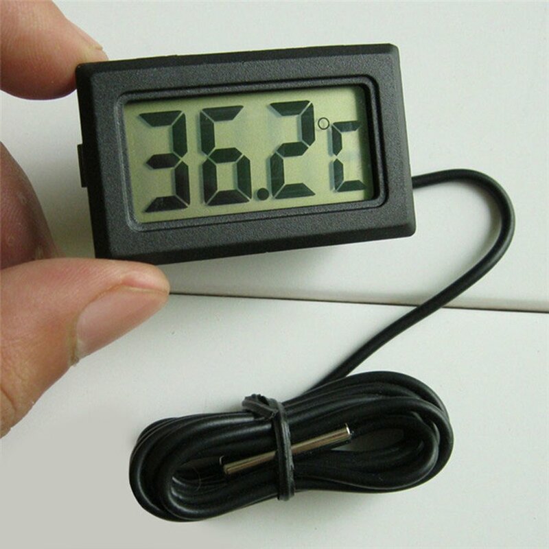 Электронный цифровой термометр, цифровой измеритель температуры воды в аквариуме, холодильнике, водонепроницаемый зонд