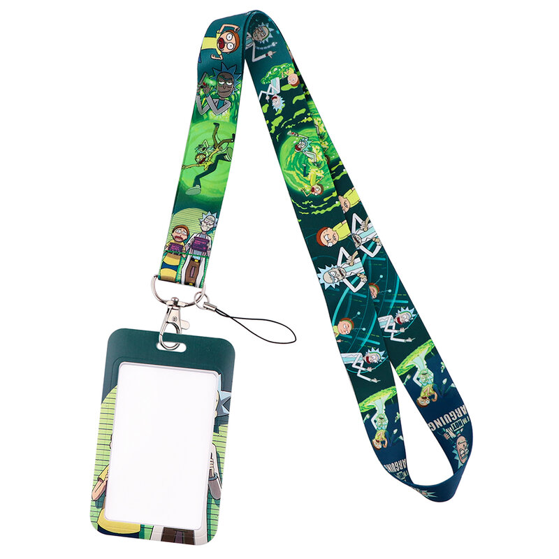 LB2943 Tali Leher Ikon Anime Kartun Lanyard untuk Kartu ID Kunci Gym Tali Ponsel USB Tali Tempat Lencana Liontin Gantungan Kunci Hadiah