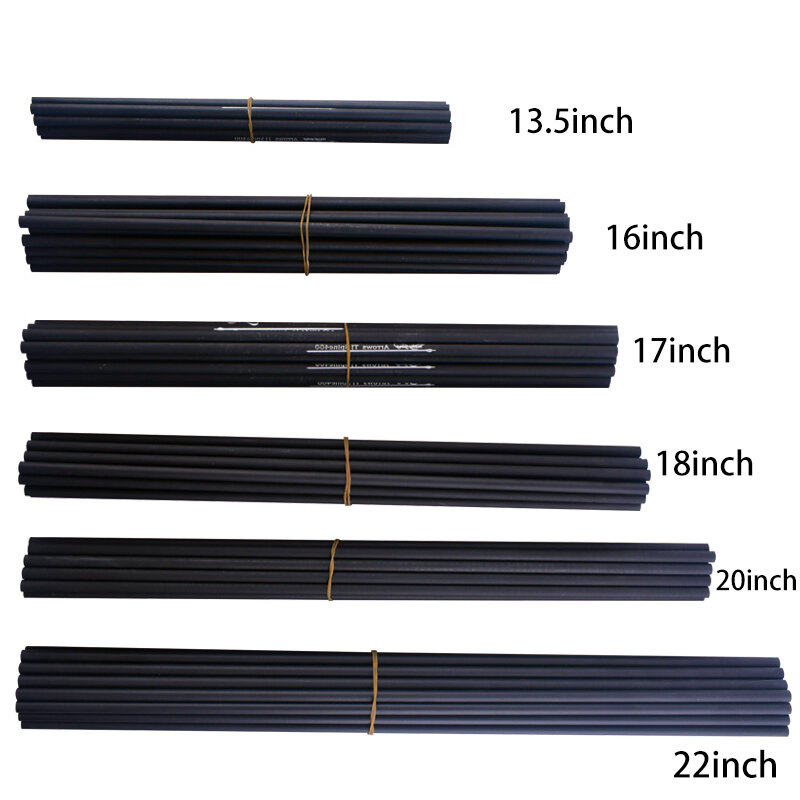 24PCS Crossbow Bolt 16 17 18 20 22 Inches Carbon Arrow Shaft Carbon Spine400 for DIY Crossbow Bolt Archery Accessories