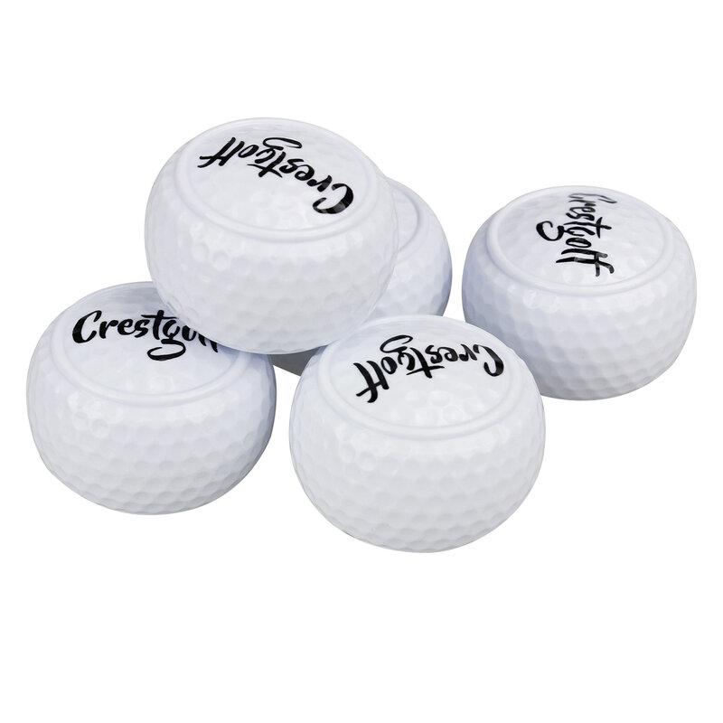 1pc/5pcs Hard Flat Putting Practice Golf Balls Golf for Beginners Two Layer Ball Driving Range Ball Training Aids