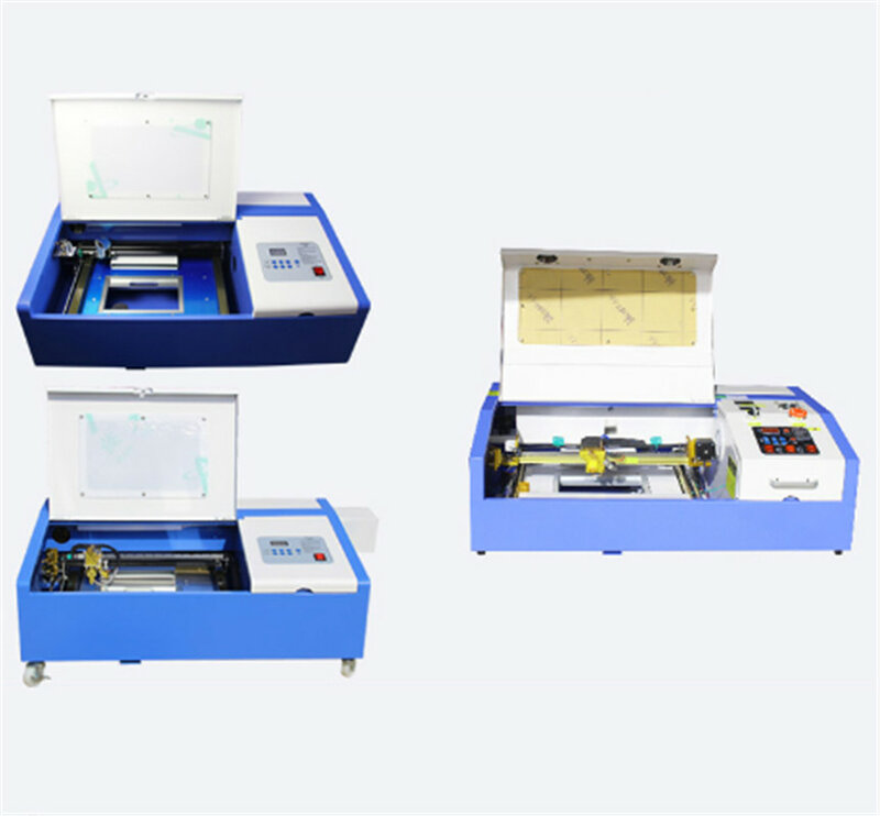 Mini graveur Laser CO2 110/220V 50W, 200x300mm, Machine de découpe et gravure Laser 3020 avec USB Sport