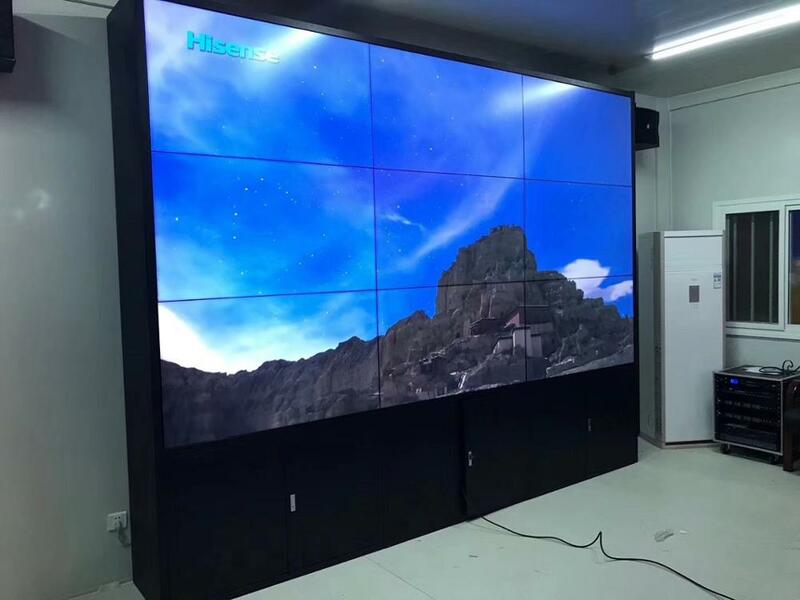 Monitor LED para cctv, pantalla led de 1,9mm con bisel para pared de vídeo lcd