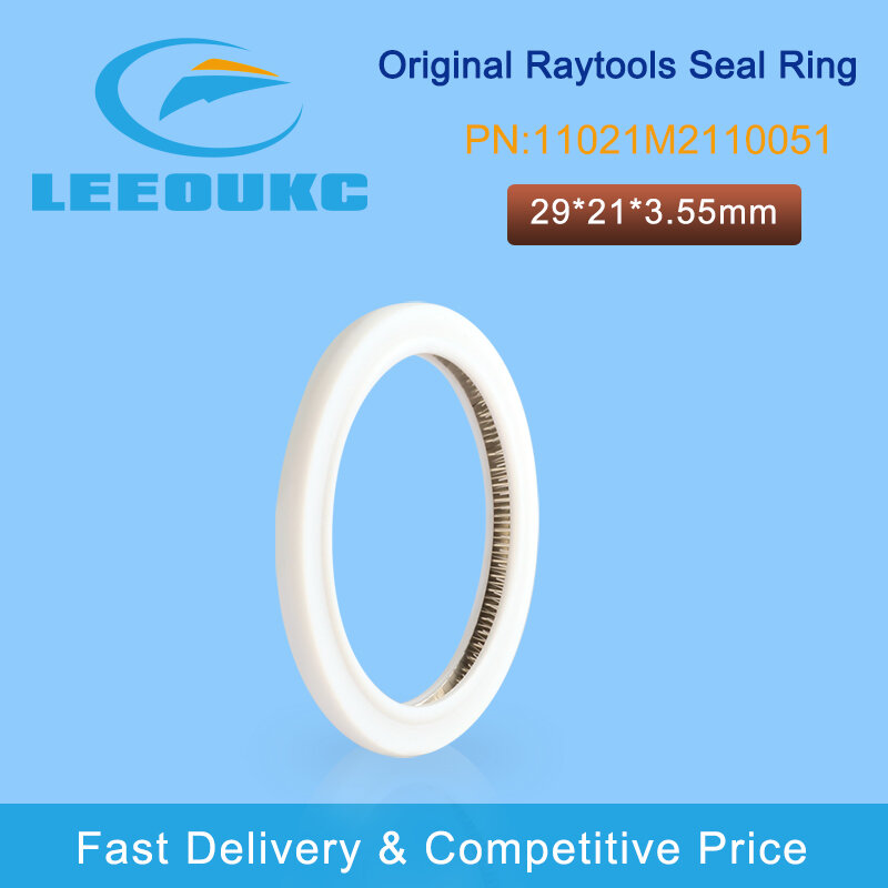 LEEOUKC Raytools Original Spring Seal Ring 29x21x3.55mm for Protection Lens 24.9x1.5mm BM109 BT240S BM111 Fiber Laser Cutting